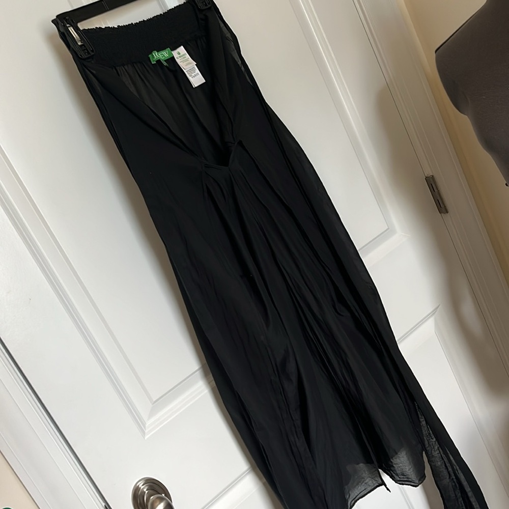 J.Crew Black Sheer Wrap sarong - can be worn several ways - Picture 2 of 6